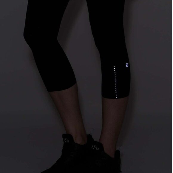 Lululemon Fast & Free Crop II *Nulux 19" Black (First Release) - Picture 3 of 11